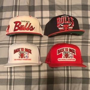 Lot of Bulls Mitchell and Ness Snapbacks/Truckers